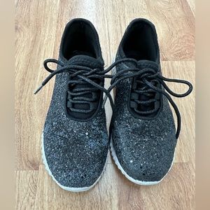 Weissman Black Glitter Sparkle Hip Hop Dance Sneaker